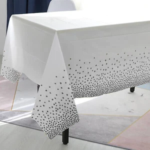 54" x 108" Rectangular Seamless Tablecloth For Wedding Restaurant Banquet Party - Bild 1 von 39