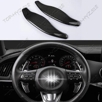 For Kia Forte 2019-2024 True Carbon Fiber Steering Wheel Shift Paddle Extension - Image 1 of 4