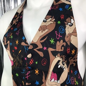 Santana Looney Tunes Taz Vest Boys Royal Formal Wear Vintage Boy Size Large - Picture 1 of 8