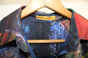 Alice + Olivia Multicolor Printed Mini Shirt Dress, size S - Picture 1 of 8