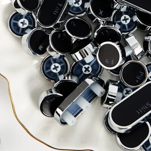 104 Keys Retro Round Keycaps Double Shot DIY Keycap Backlit Mechanical KeyboaME - Photo 1/15
