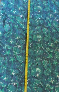 Diseño de tela de estrella de mar coral concha de mar náutica de 5,25 yardas en Alemania azul aguamarina  - Imagen 1 de 4