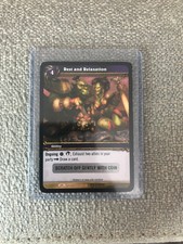 2007 World of Warcraft WOW TCG Rest and Relaxation Loot Card Unscratched