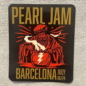 Pearl Jam : Barcelona Sticker : 6. Juli 2024 - Spanien : NIGHT ONE : Eddie Vedder - Bild 1 von 3