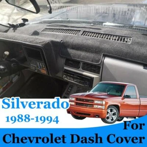 Dash Mat Dashboard Cover Carpet For Chevrolet Silverado Truck 88 -94 Sun Shade - Picture 1 of 9