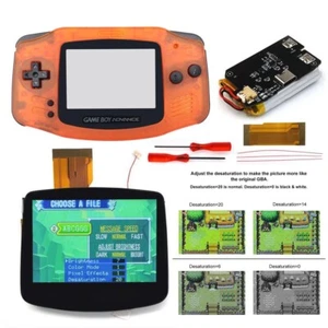Easy to install laminated screen GBA IPS V5 LCD Kits W/1800mAh battery w/Shell - Picture 1 of 74
