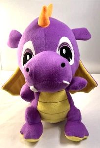 CARAVAN SOFTOYS Dragon Purple & Yellow 14" Plush Stuffed Animal Drago-30 - 2016 - Picture 1 of 8