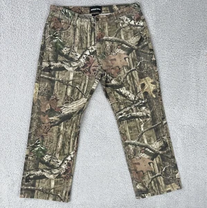 Mossy Oak Camo Hunting Pants Men 38x30 (36x28) Break Up Infinity Jeans Workwear - Picture 1 of 20