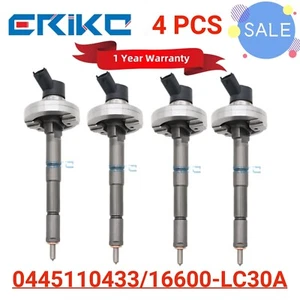 4PCS 0445110433 Diesel Part Injector 16600-LC30A Engine for Unicarriers Various - Picture 1 of 7