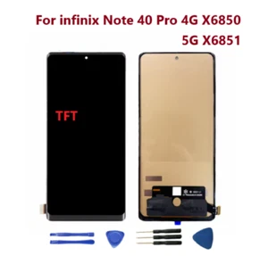 Per Infinix Note 40 Pro 4G 5G TFT LCD Display Touch Screen Digitalizzatore Assemblaggio - Foto 1 di 2