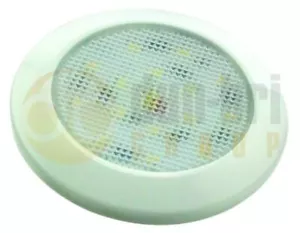 LED Autolampen 7515W (76mm) WEISS 15-LED Runde Innenleuchte WEISSE Blende 180l... - Bild 1 von 3