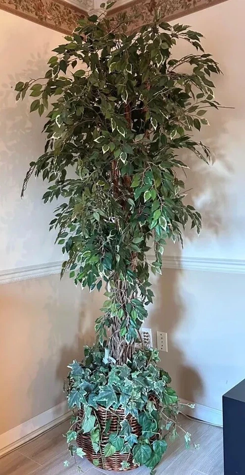 Árbol artificial de 7 pies - Artículo de seda de glicinia árbol de interior Foto 1 de 1