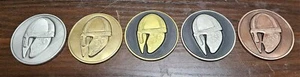Norwegian Vikings - The Helmet GeocoinFull Set Unactivated - Pathtag Alt - Picture 1 of 2