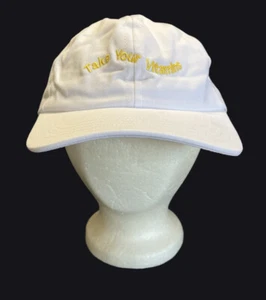 New Take Your Vitamins White Embroidered Adjustable Baseball Hat - Picture 1 of 12