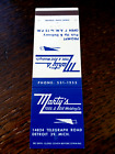 Vintage Matchbook: Marty's Tool & Die Welding, Detroit, Mi