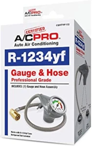 Certified Car Air Conditioner R1234YF Refrigerant Gauge and Hose, Reusable AC R - Picture 1 of 12