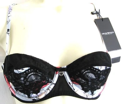 Sujetador Emporio Armani Floral Encaje Con Aros Nuevo Con Etiquetas Talla 34B Logo Armani Foto 1 de 4