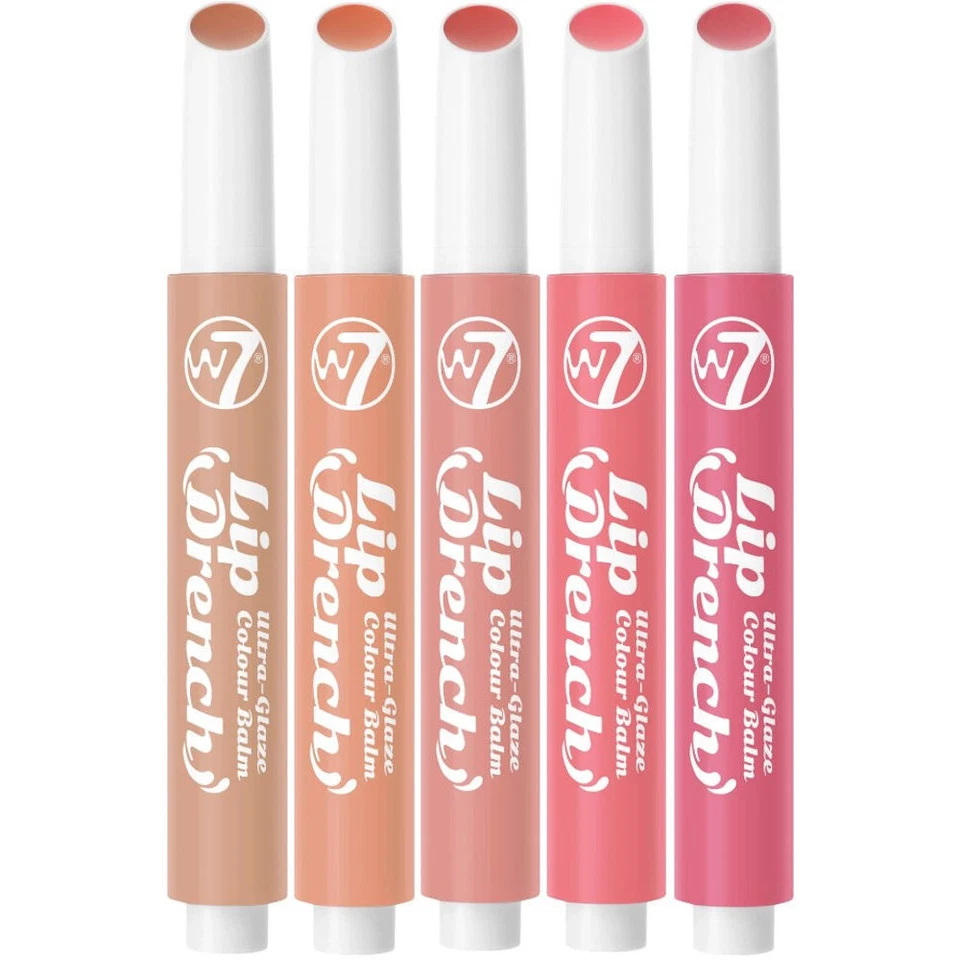 W7 Cosmetics Lip Drench - Ultra-glaze Colour Balm Shiny Glossy Lips Pink Nude - Image 1 of 1