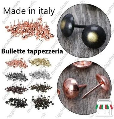 TENDAGGIMANIA BULLETTE TESTA BOMBATA CHIODI PER TAPPEZZERIA CHIODINI BORCHIE BOTTONI PUNTINE