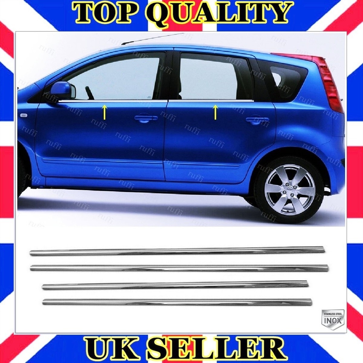 Windabweiser HEKO Passend Für Nissan Note E11 2006-2012 5-Türer 2-Tlg