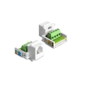 PRESA TELEFONICA RJ11 CATEGORIA 5 KEYSTONE BIANCA  - GIGRA LINE GKRJ11/BI - Foto 1 di 1