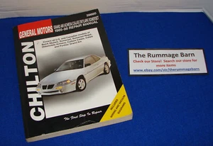 BUICK Pontiac Oldsmobile más pequeño 1985-1998 ------- MANUAL DE REPARACIÓN DE SERVICIO CHILTON - Imagen 1 de 1