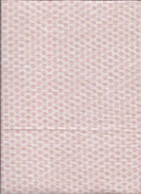 New Light Pink Polka Dots on White 100% Cotton Fabric 26" x 42" - Last Piece - Image 1 of 2