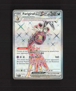 Farigiraf ex 194/162 Temporal Forces Full Art Ultra Rare Holo Pokemon Card LP - Picture 1 of 10