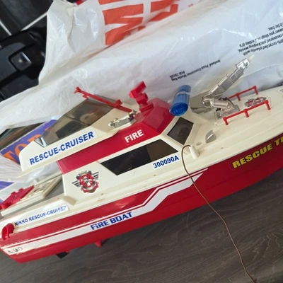 NIKKO Fire Boat RESCUE Cruiser Radio Controlled Boat - Image 1 of 4