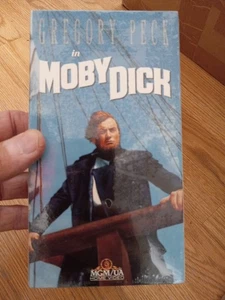 Vintage Sealed VHS Movie Classic MOBY DICK 1956 Gregory Peck MGM BE5 - Imagen 1 de 2