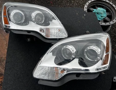 07 08 09-12 GMC ACADIA HID XENÓN CONJUNTO DE FAROS CONDUCTOR Y PASAJERO #18263 Foto 1 de 4