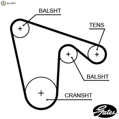 TIMING BELT 5619XS FOR ALFA ROMEO LANCIA DELTA/II/Mk LYBRA/SW DEDRA 2.0L 4cyl - Image 1 of 4