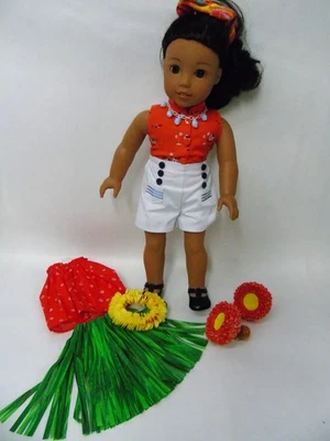 American Girl Nanea Mitchell Doll & Hula Outfit b474 - Image 1 of 4