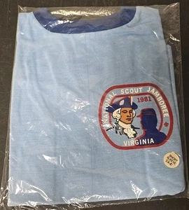 Vtg Youth Boy Scout National Jamboree Virginia 1981 Blue Shirt Size Small (6-8)  - Picture 1 of 4