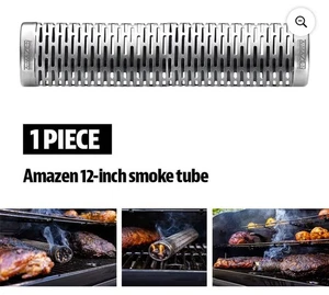 A-MAZE-N Smoker Tube 12" Pellet Smoker / Stainless Steel Up to 4 hrs smoke time - Picture 1 of 10