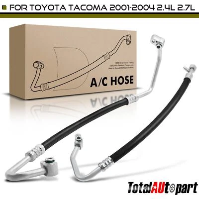 2x Línea de succión y descarga de aire acondicionado para Toyota Tacoma 2001-2004 2,4 L 2,7 L HA1143C Foto 1 de 4