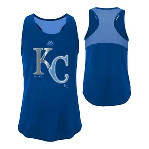 Majestic MLB Youth Girls Kansas City Royals Stadium Graphic Tank Top - Picture 1 of 7