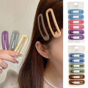 6Pcs/Set Hair Accessories Alloy Bangs Side Clips Frosted Bobby Pin Barrettes DIY - Picture 1 of 20
