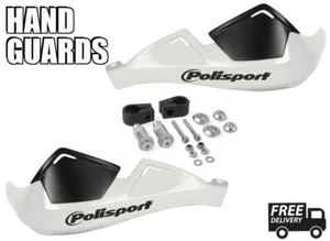 Honda TR 200 Fatcat 86-87 Motorcycle White Handguards Polisport - Picture 1 of 4