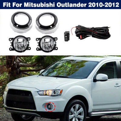 Faro antiniebla parachoques delantero con cubiertas + arnés para Mitsubishi Outlander 2010-2012 Foto 1 de 4