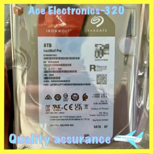 Seagate ST8000NT001 IronWolf Pro Internal Hard Drive 8TB 7200RPM 256MB SATA 6Gbs - Picture 1 of 4