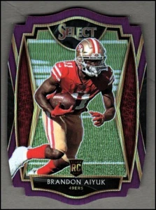 Select Prizm 2020 troquelado púrpura #166 Brandon Aiyuk - casi nuevo-como nuevo - Imagen 1 de 1