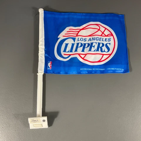 Los Angeles Clippers NBA Basketball Car Window Flag Blue Red - Team Logo Sports Cover