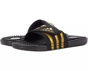 Adidas Adissage Slides Core Negro/Dorado Metálico/Núcleo Negro (EG6517) - Imagen 1 de 6