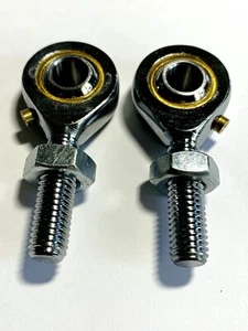 Go Kart Trackrod Ends 8mm Male + Lock Nuts = Rotax TKM 100cc x2 - Picture 1 of 4
