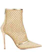 *BNIB* GIANVITO ROSSI - Gold Mesh Mekong Ankle Boots - 40