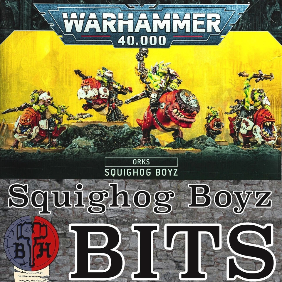 Warhammer 40k Orks Squighog Boyz Caja Set BITS listado múltiple Foto 1 de 1