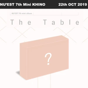 NU'EST The Table 7th Mini Album KHINO Postcard+Photocard+Etc+Tracking Number - Picture 1 of 8