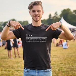 F*ck Definition tshirt | Funny swear word dictionary T-shirt, sweary rude humour - Picture 1 of 19