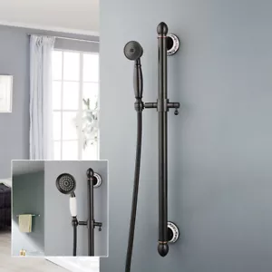 Soporte de latón de doble control con aceite frotado bronce de mango único soporte de montaje en pared grifo de cerámica - Imagen 1 de 17